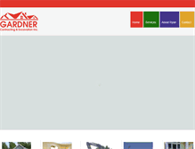 Tablet Screenshot of gardnercontractingandexcavation.com